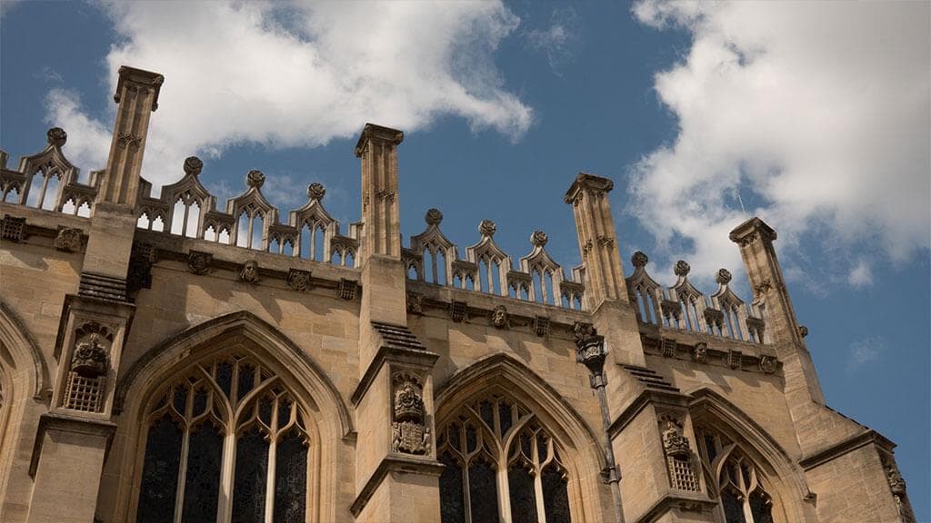 Carved stonework and pinnacles of St George's Chapel