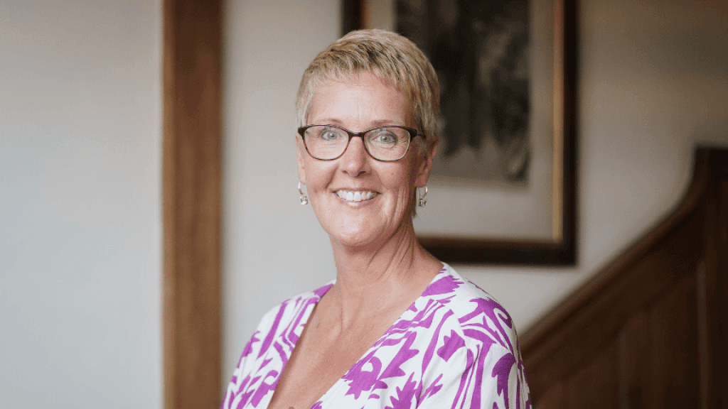 Liz Ward of the Windsor Leadership team, smiling